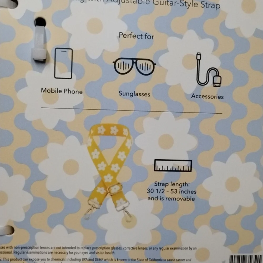 Max studio blue light filtering glasses and crossbody stadium bag clear frames.